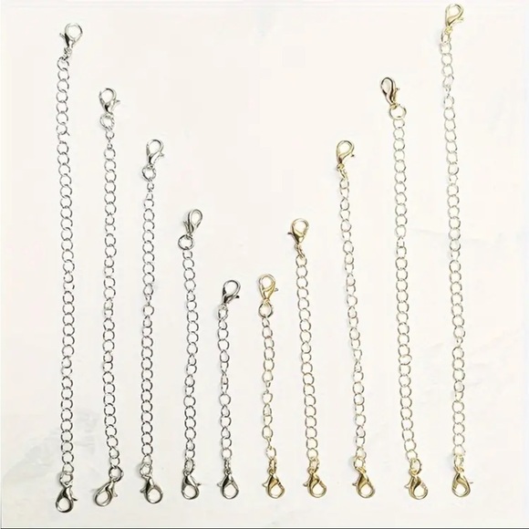 Extenders For Jewelry 5 Different Sizes In Each. ( Gold or Silver) - Picture 6 of 6
